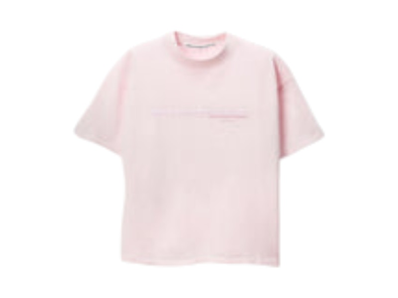 Alexander Wang Shrunken T-shirt Light Pink - FW25 - US