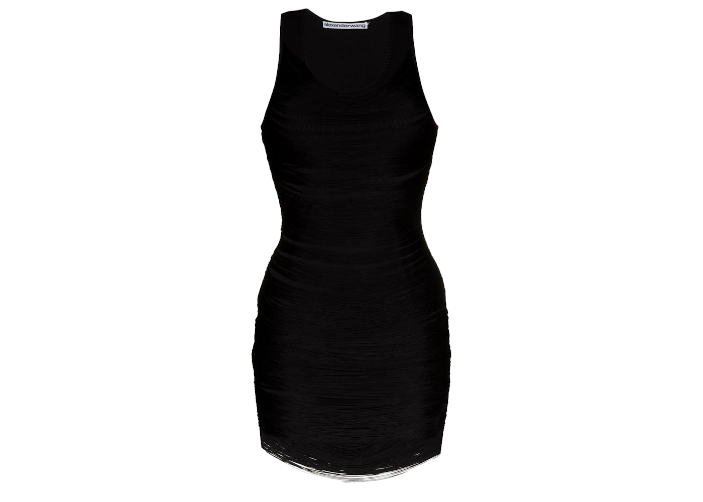 Alexander Wang Women's Fringe Tank Dress Black - SS23 - US Alexander Wang Women's Fringe Tank Dress Black - SS23 - US