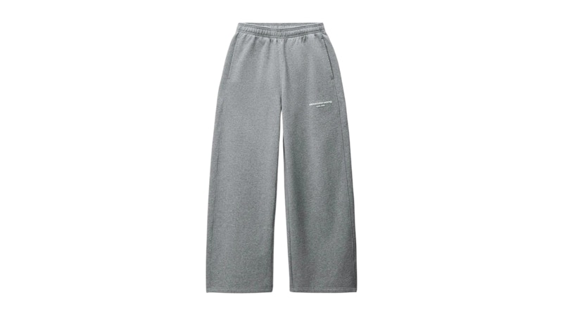 Alexander Wang Women's Logo Print Mid-Rise Relaxed Sweatpant Tan