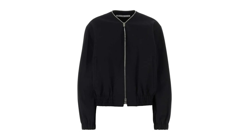 Alexander Wang Women's Zip-Up Bomber Jacket Black - SS26 - JP