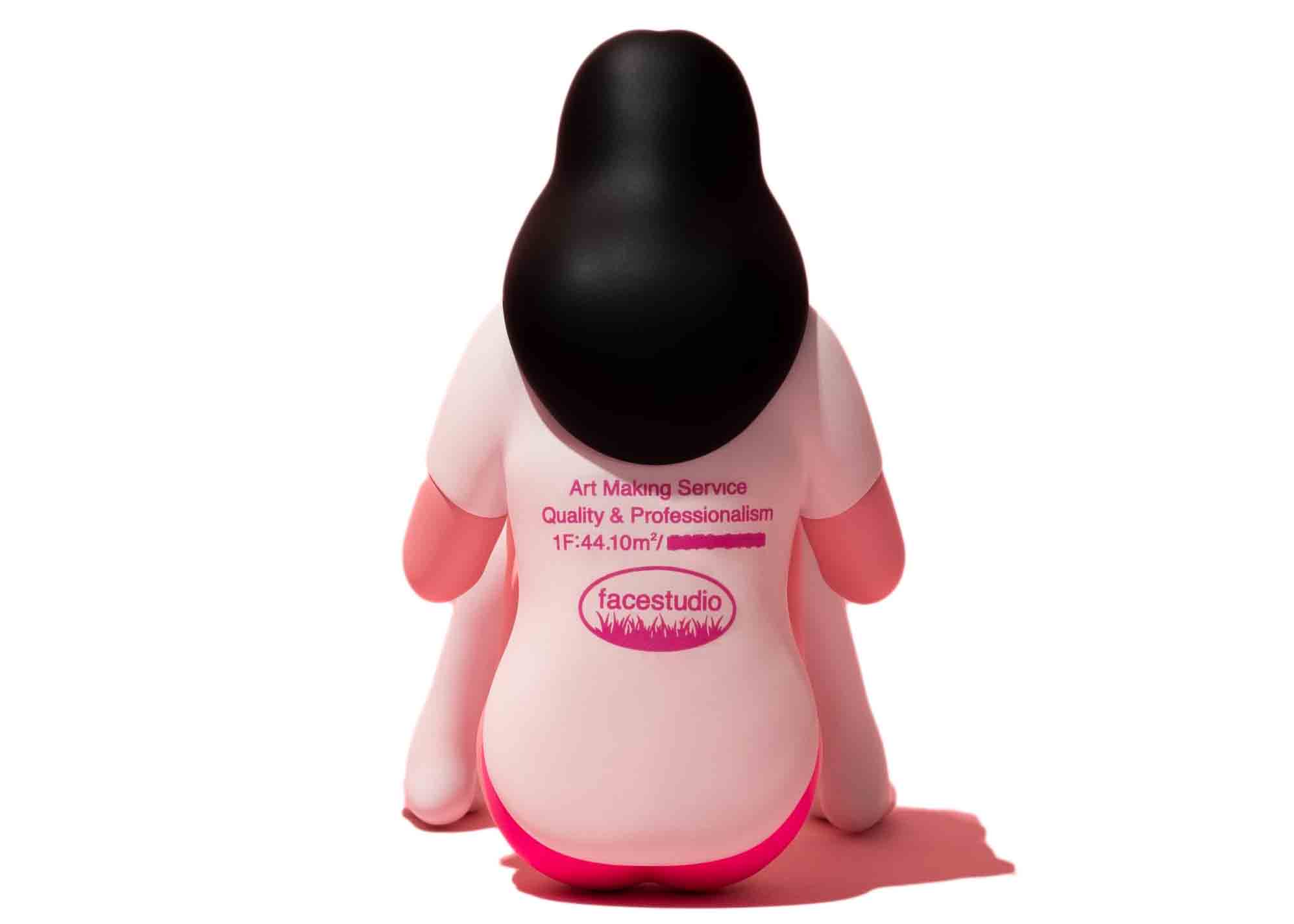 AllRightsReserved x FACE Oka Oh! Shit! Vinyl Figure Pink