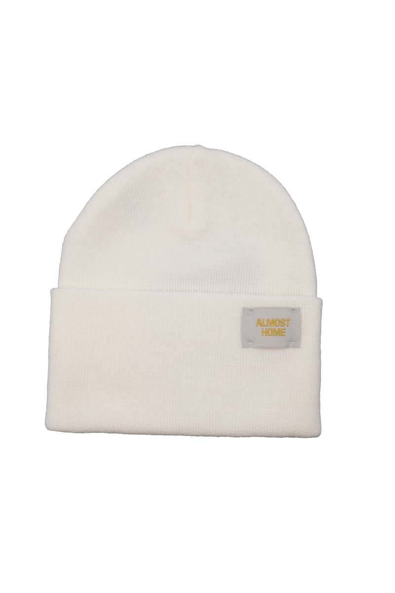 White beanie in store Clearance