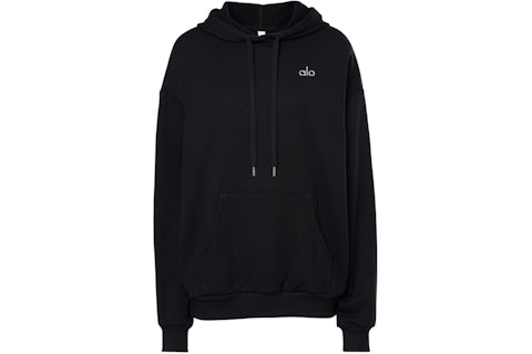 Sudadera con capucha en mezcla de algodón Alo Yoga Accolade negra