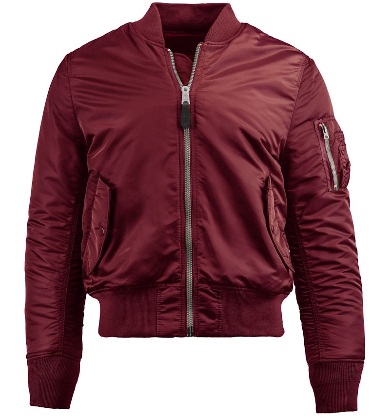 Alpha Industries Alpha MA-1 Flight Jacket Burgundy/Maroon Men's
