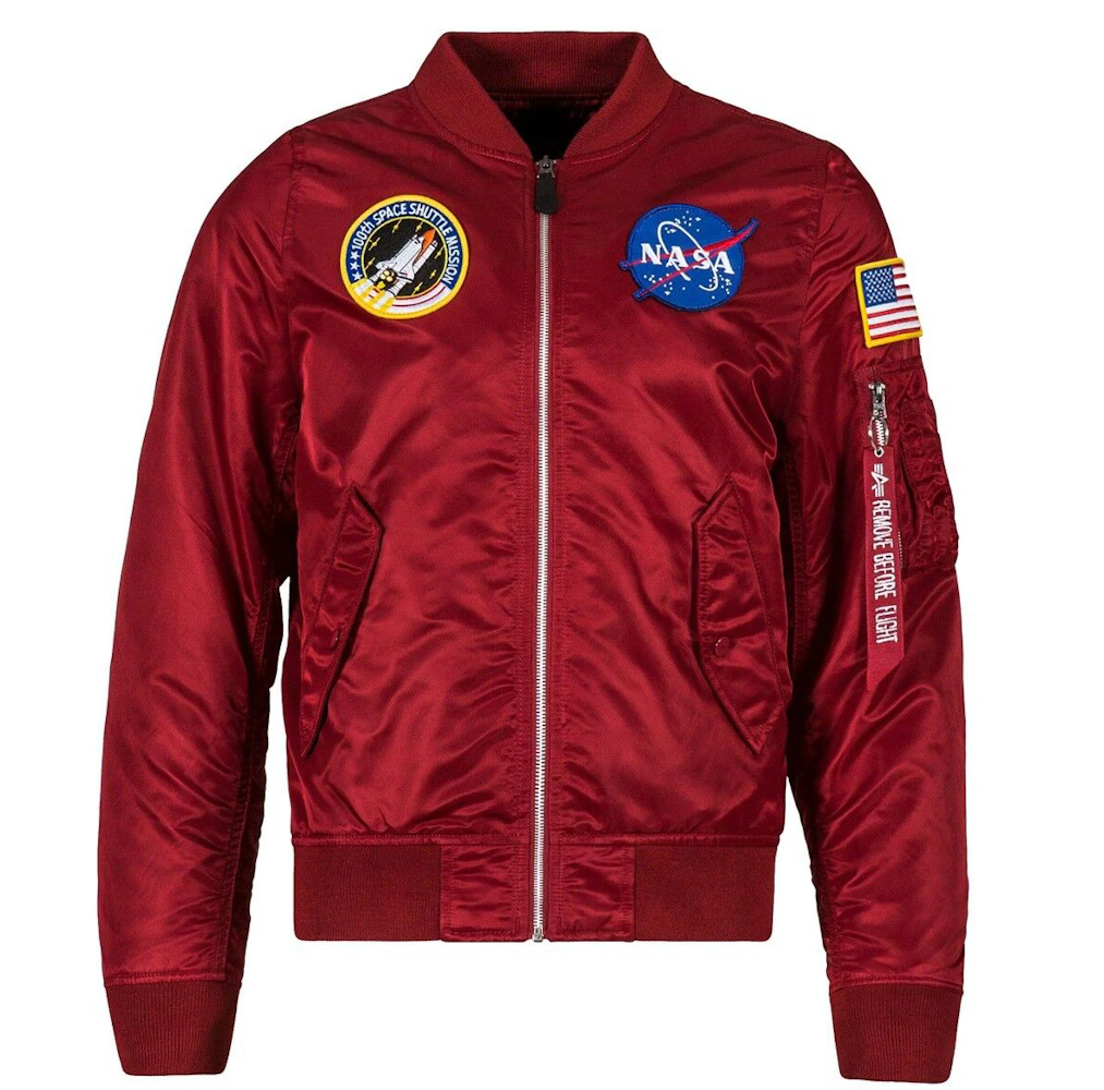 Alpha Industries L2B Nasa Jacket Red Men\'s - SS23 - US | Sweatshirts