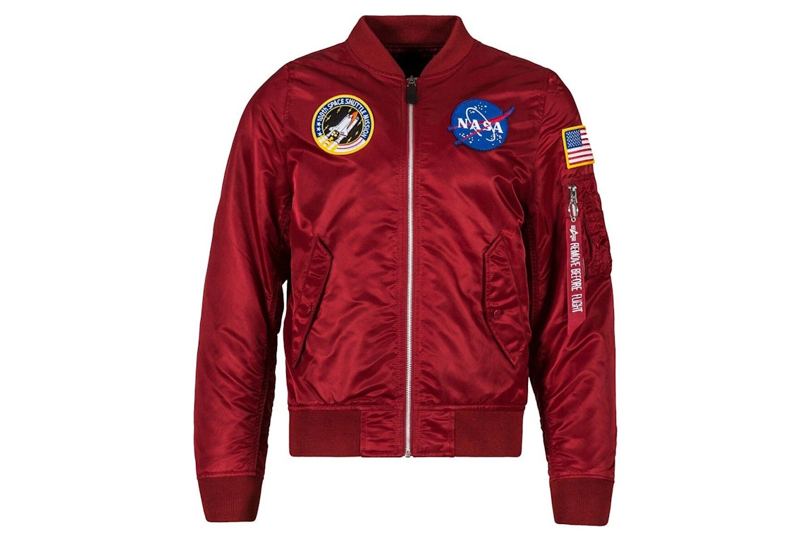 Pre-owned Alpha Industries L2b Nasa Jacket Red