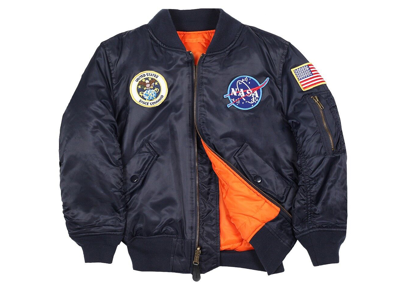 Alpha Industries NASA MA-1 Flight Jacket Blue Men's - SS23 - GB