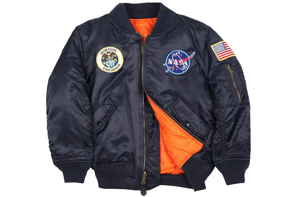 Alpha Industries NASA MA-1 Flight Jacket Blue Men's - SS23 - US