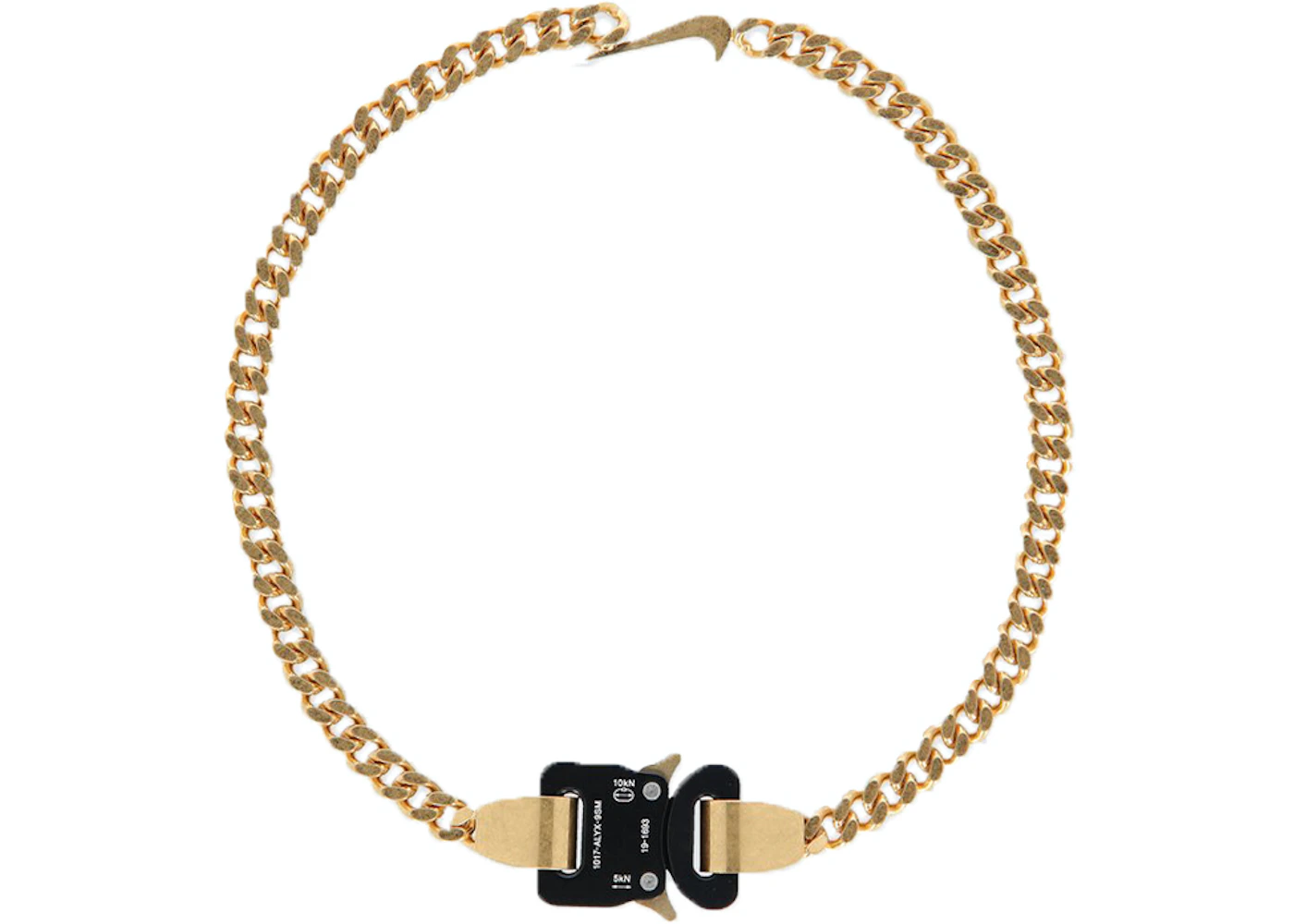 Alyx Swoosh Hero Chain Necklace Gold - FW19 - US
