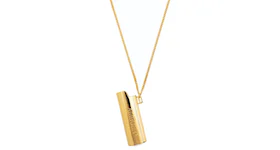 Ambush Logo Lighter Case Pendant Necklace Gold