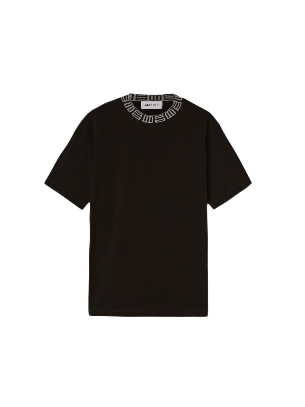 Ambush Monogram Rib Collar T-shirt Black