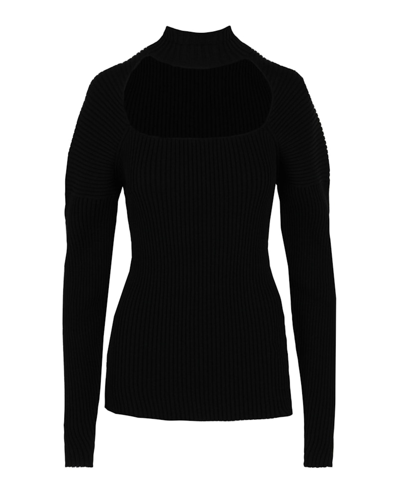 Ambush Ribbed Turtleneck Sweater Black