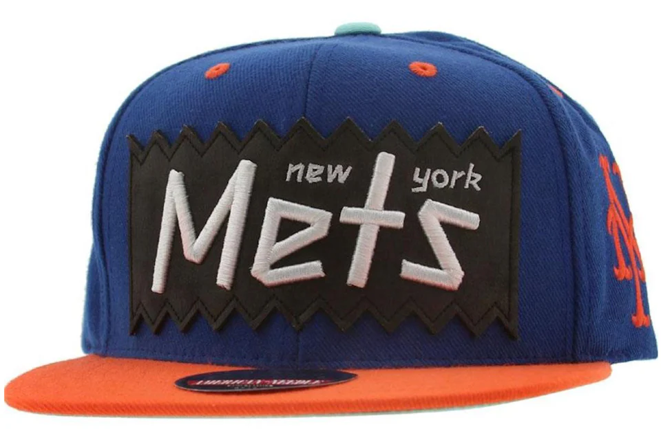 American Needle New York Mets Retro Snapback Cap Royal/Orange