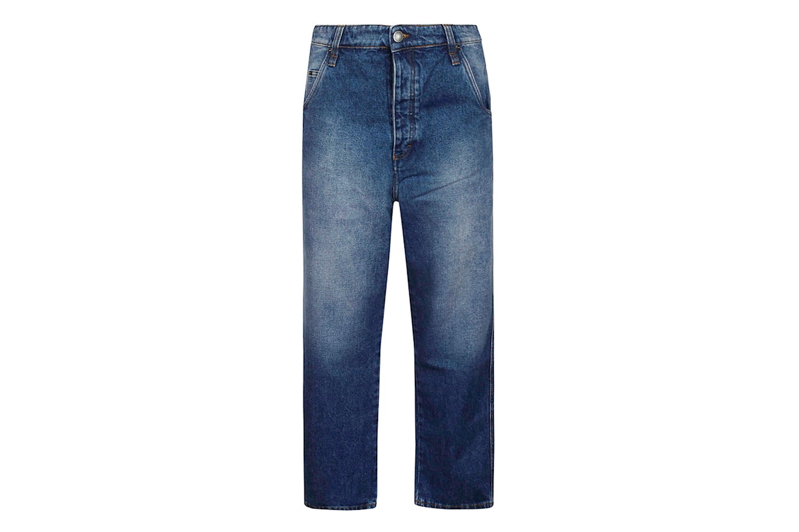 Pre-owned Ami Alexandre Mattiussi Ami Paris Alex Fit Denim Jeans Used Blue