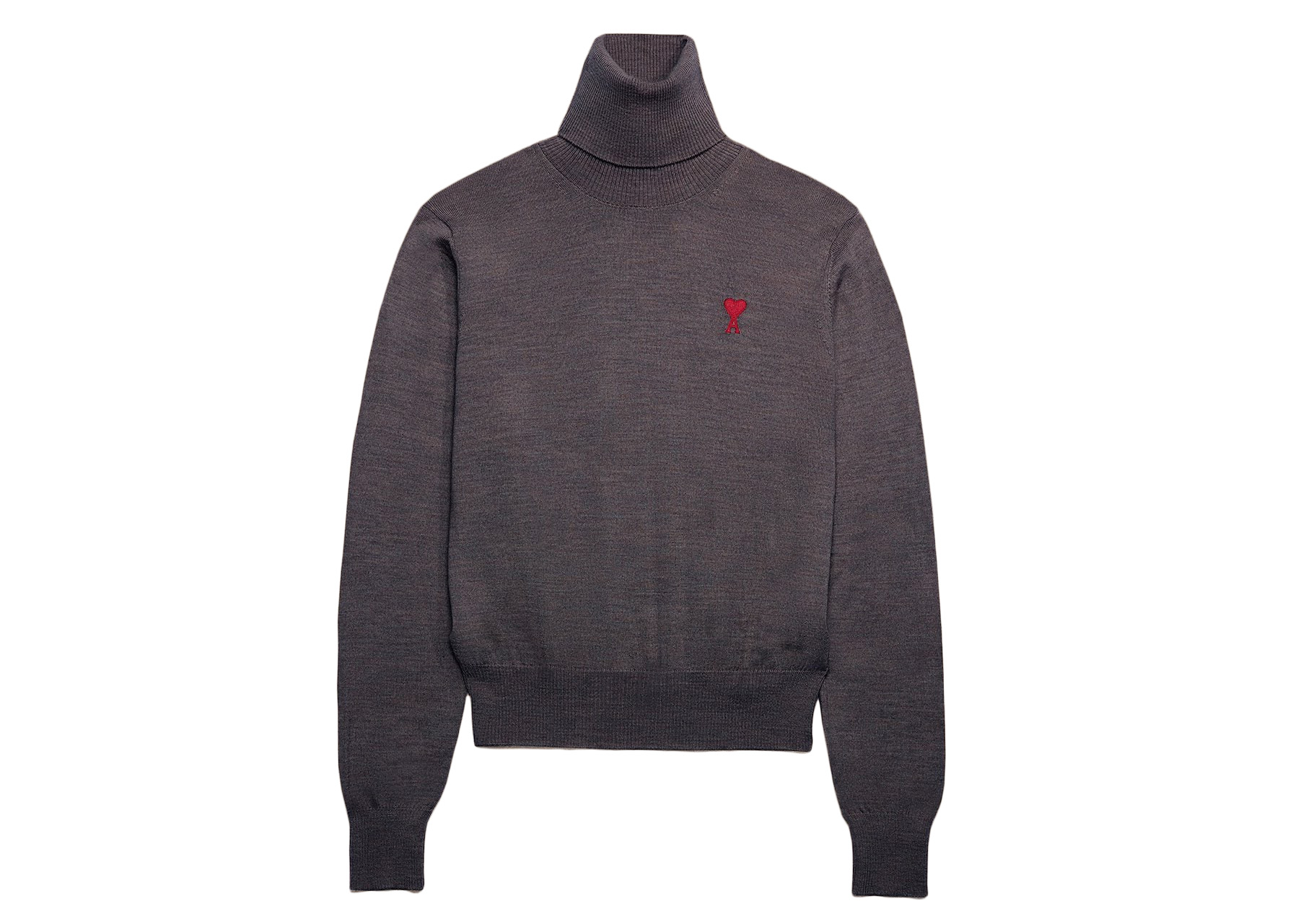 Ami logo embroidered online wool sweater