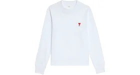Ami Paris Ami De Coeur Long Sleeved T-shirt White