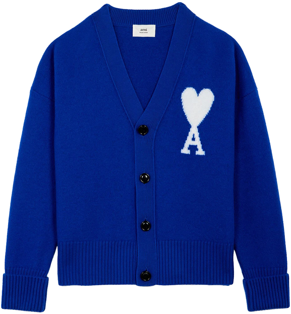 Louis Vuitton Preppy Stripe Accent Cardigan Blue France. Size S0