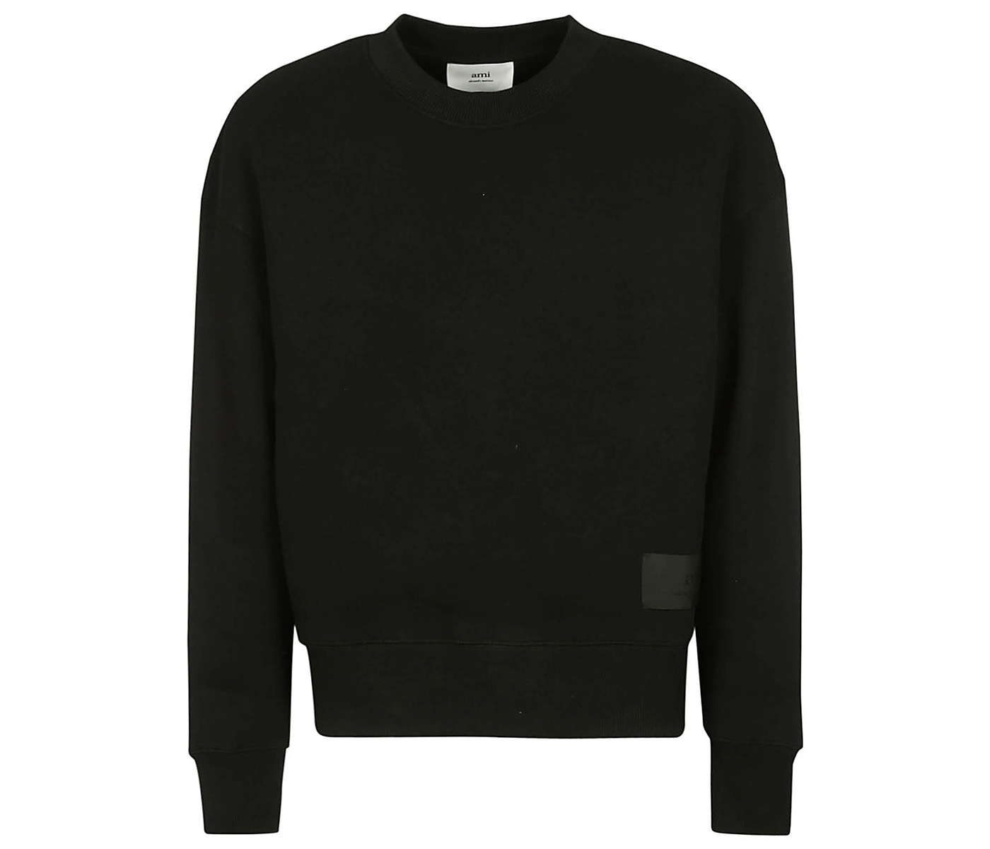 Ami Paris Ami De Coeur Satin Sweatshirt Black - FW22 - CN