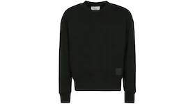 Ami Paris Ami De Coeur Satin Sweatshirt Black