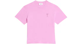 Ami Paris Ami De Coeur Tonal Boxy Fit T-Shirt Candy Pink