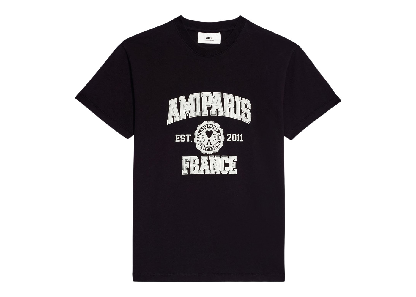 Ami Paris Ami Paris France T-Shirt Black/White - FW22 - US