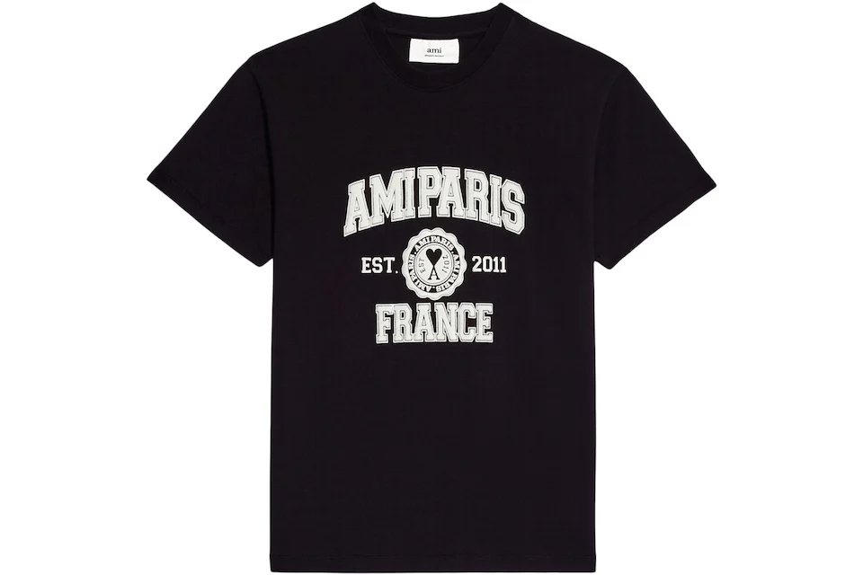 Ami Paris Ami Paris France T-Shirt Black/White