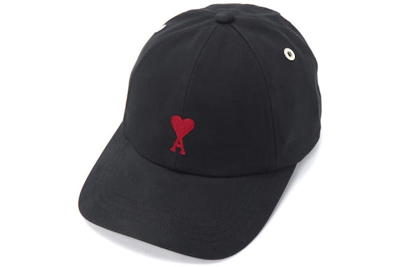 Ami Paris Ami de Coeur Casquette brodée Noir