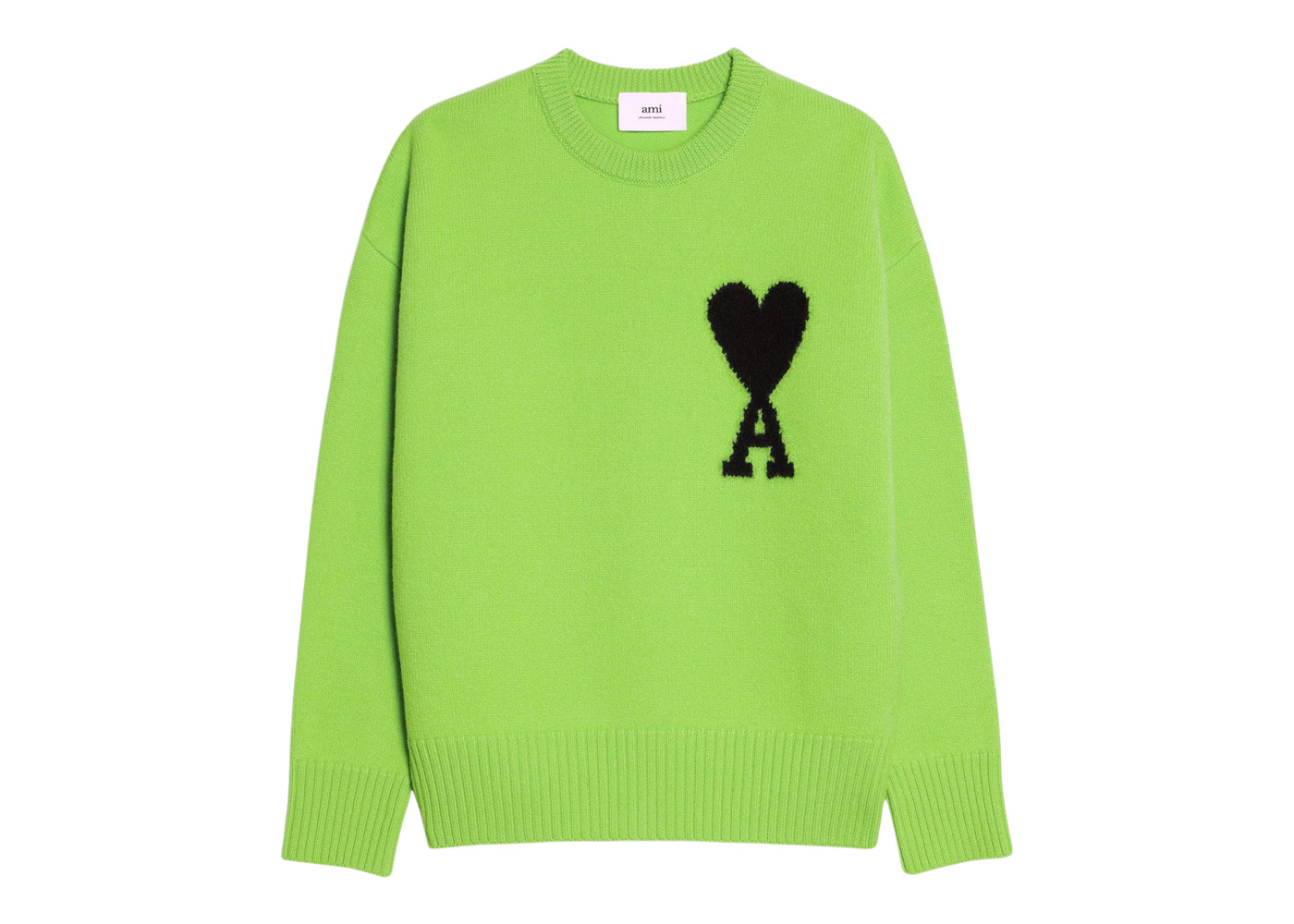 AMI Paris Green Crewneck Sweater