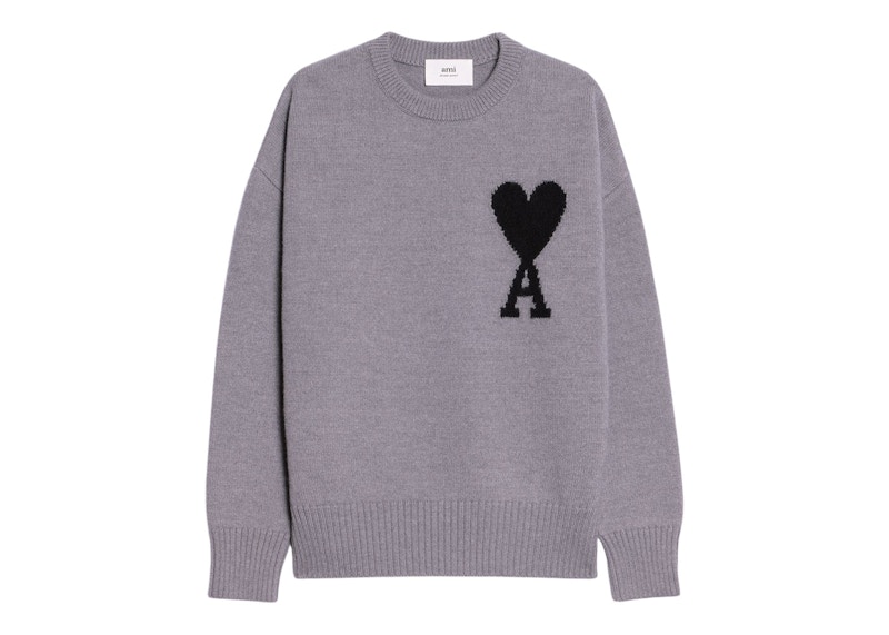 Ami intarsia outlet wool sweater