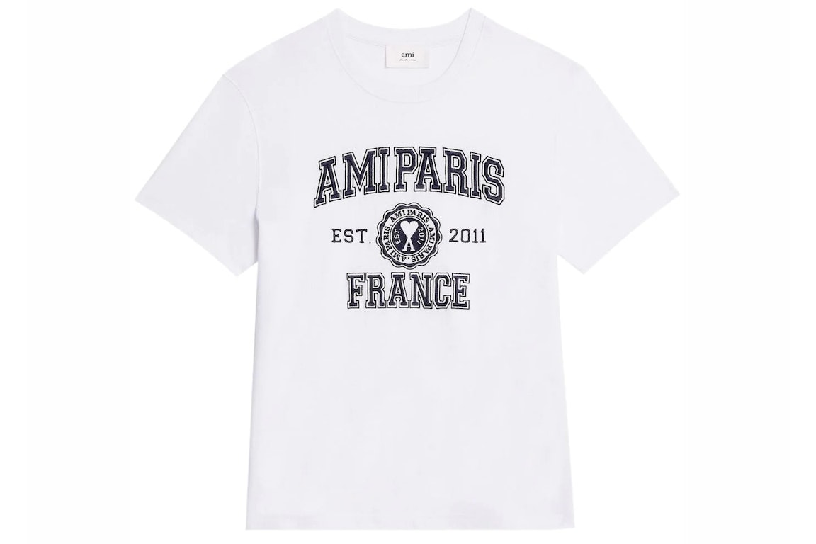 Pre-owned Ami Alexandre Mattiussi Ami Paris France T-shirt White