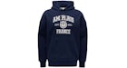 Ami Paris Logo Hoodie Marine Blue