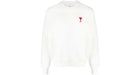 Ami Paris Logo Sweatshirt White/Red