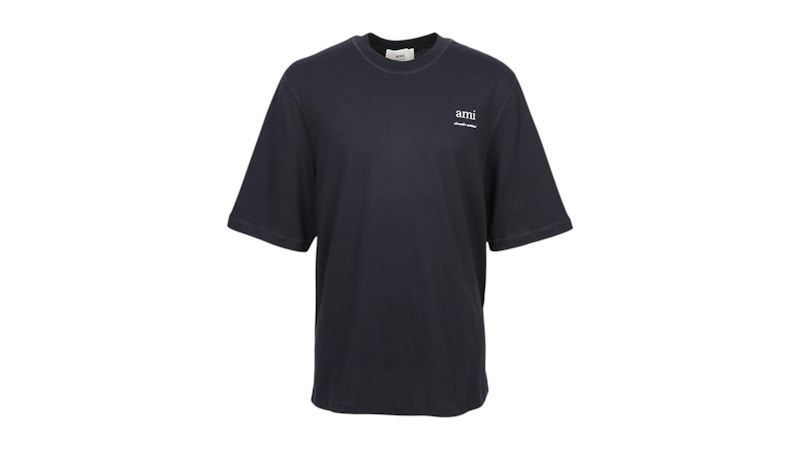 AMI PARIS Tシャツ ネイビー Ami Paris パッチ Tシャツ ネイビーブルー | AMI PARIS