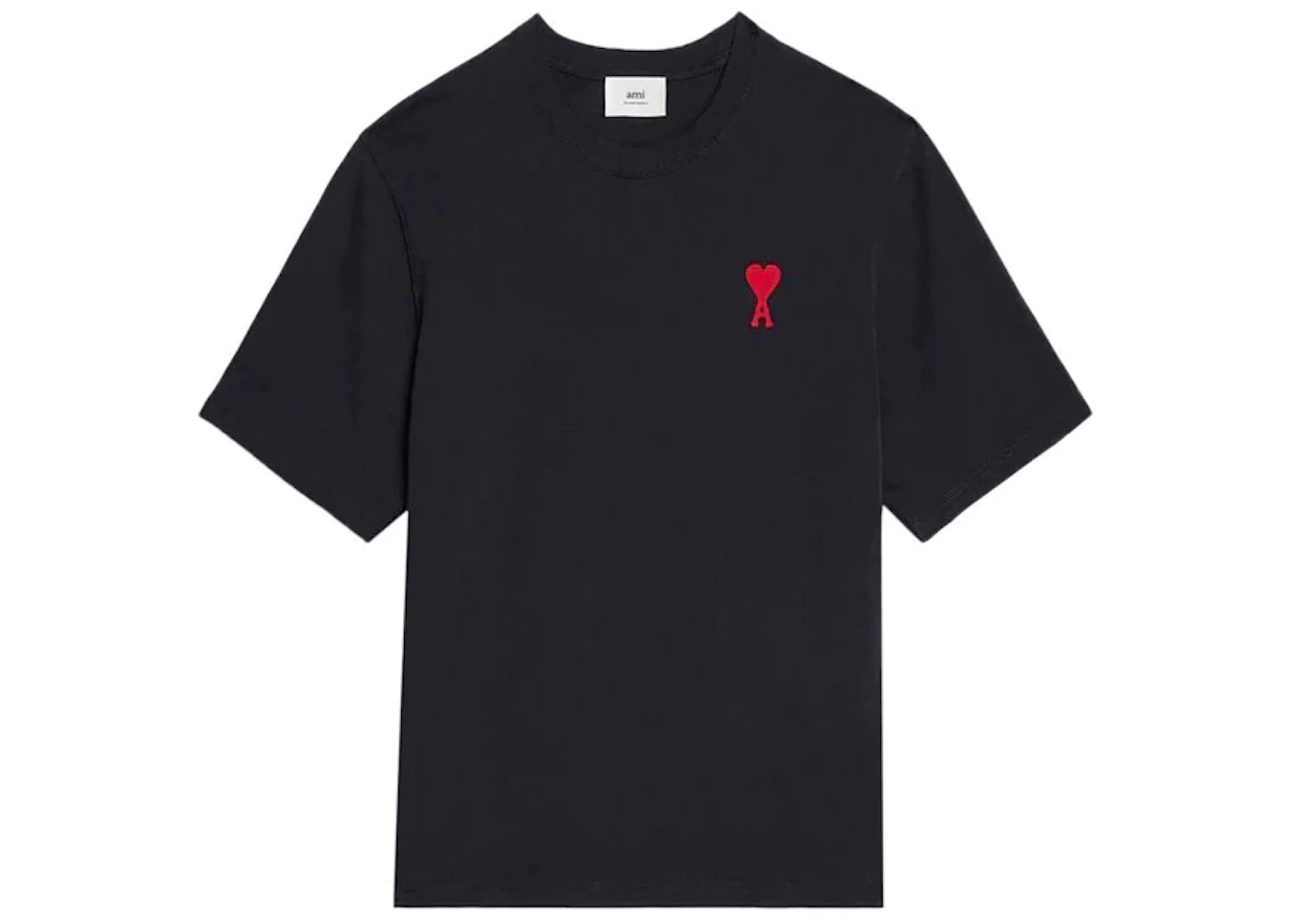 T-shirt Ami De Coeur S/S Ton sur ton Ami Noir Homme de la