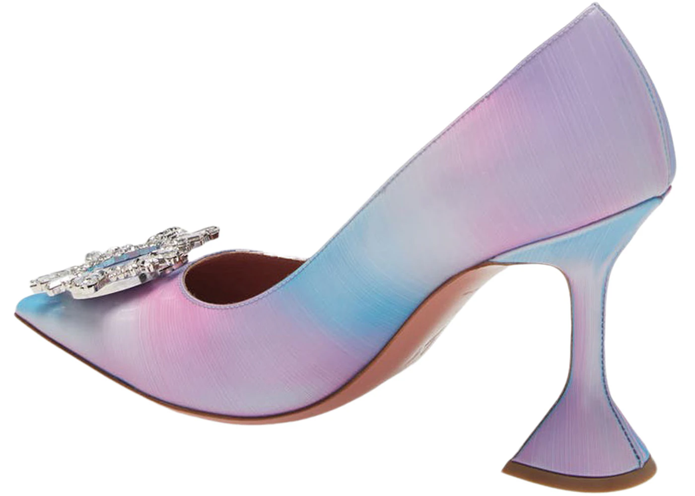 Amina Muaddi Begum 95mm Leather Pump Rainbow Shadow - Sneakers - US