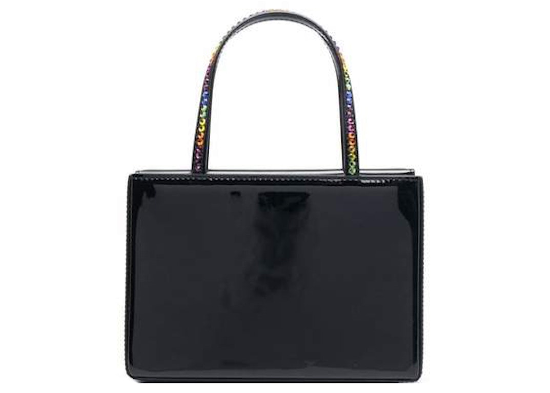 Pre-owned Amina Muaddi Gilda Crystal-embellished Mini Bag Black