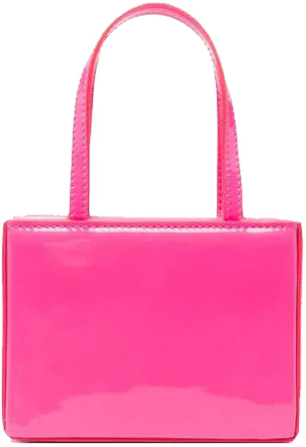 Amina Muaddi Super Amini Giorgia Mini Bag Pink in Patent Leather - FR