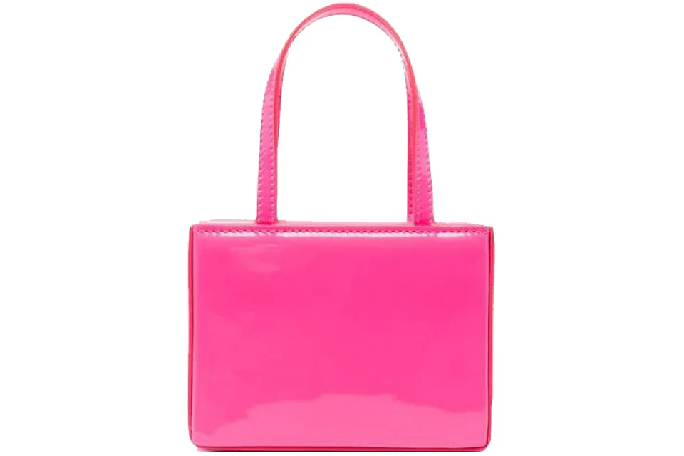 Amina Muaddi Super Amini Giorgia Mini Bag Pink in Patent Leather - FR