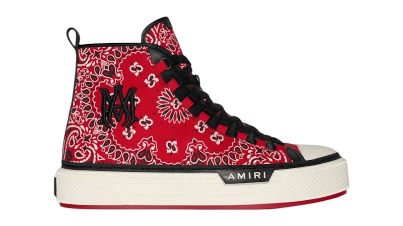 関税負担なし◆AMIRI◆Bandana キャンバススニーカー ロゴ 関税負担なし◇AMIRI◇Bandana キャンバススニーカー ロゴ