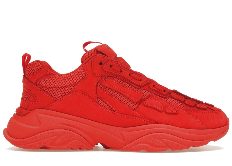 Pre-owned Amiri Men's  Bone Runner Sneakers In Red