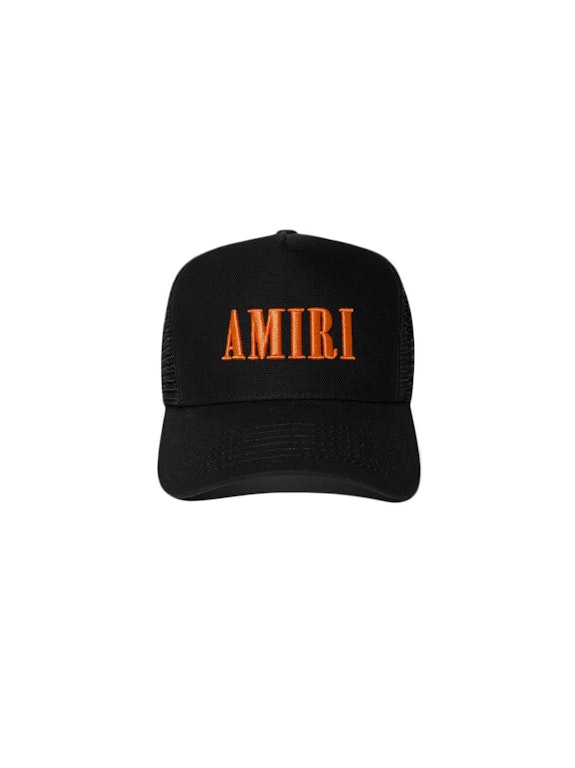 Pre-owned Amiri Core Logo Trucker Hat Orange