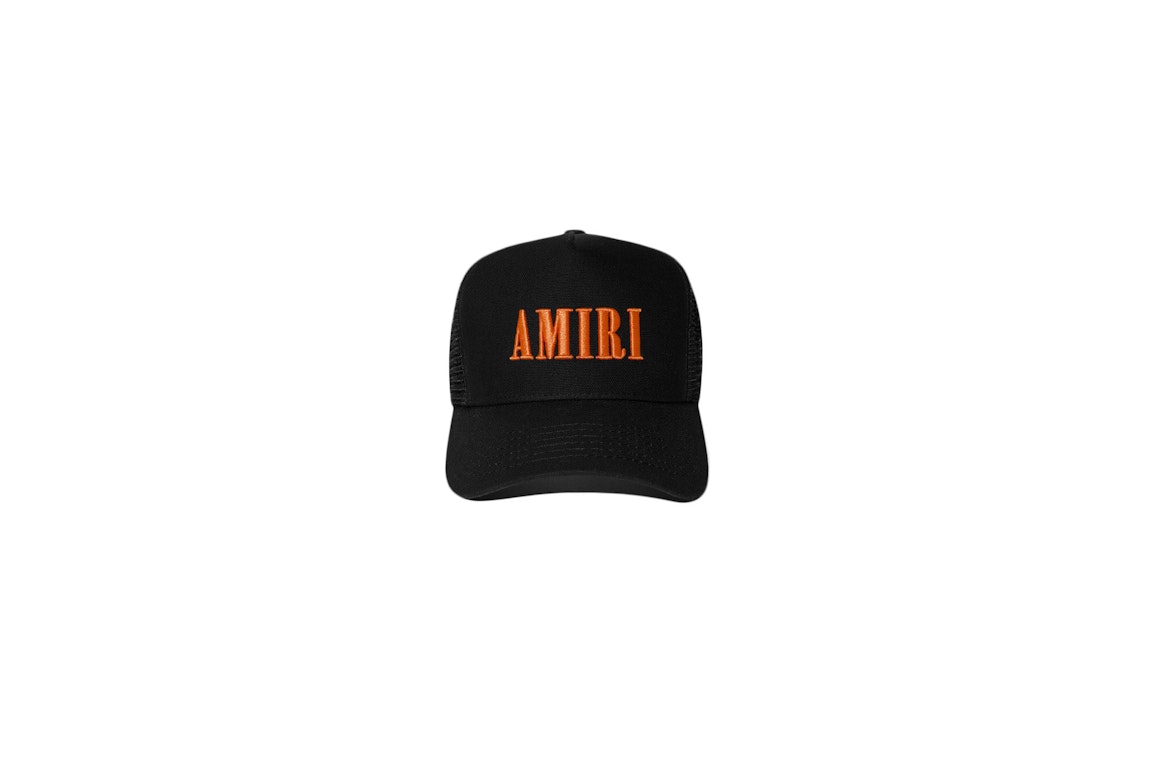 Pre-owned Amiri Core Logo Trucker Hat Orange