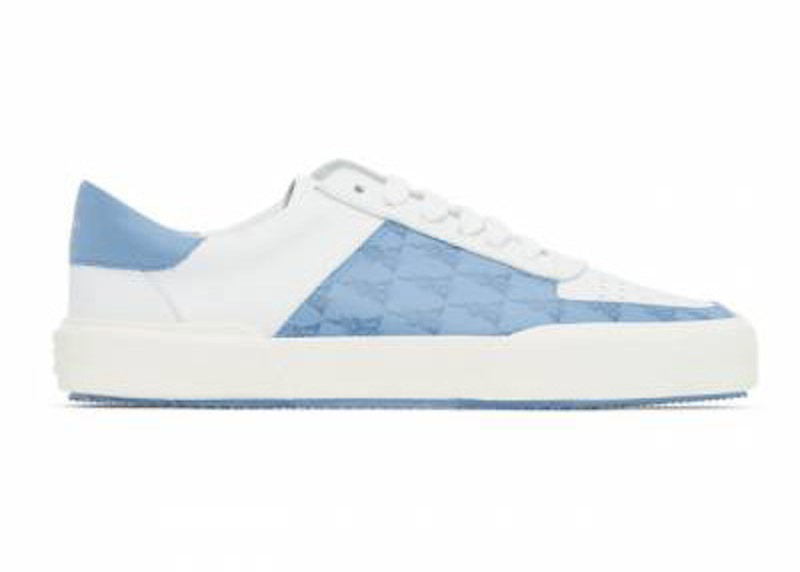 Pre-owned Amiri Men's Dagger Monogram Low Sneaker Colbat/ Sneakers In Cobalt Blue/white