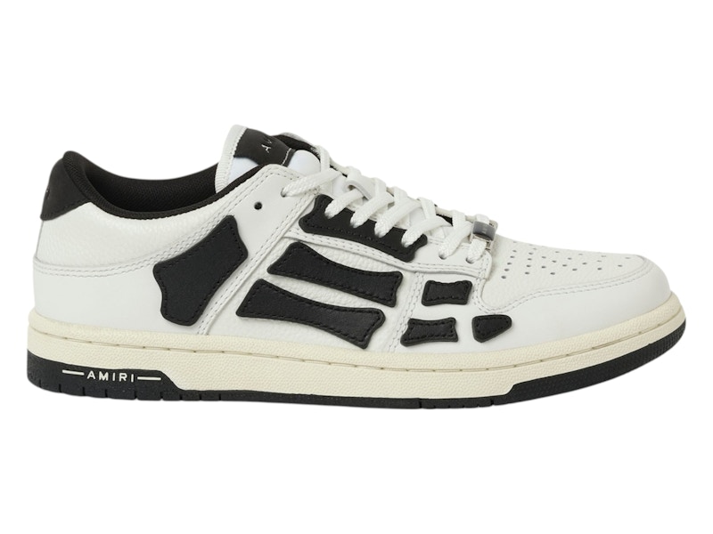 Pre-owned Amiri Skel Low (women's) Sneakers In White Black In Multi