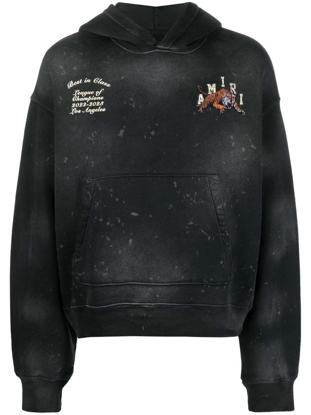 AMIRI Vintage Tiger Varsity Hoodie Black