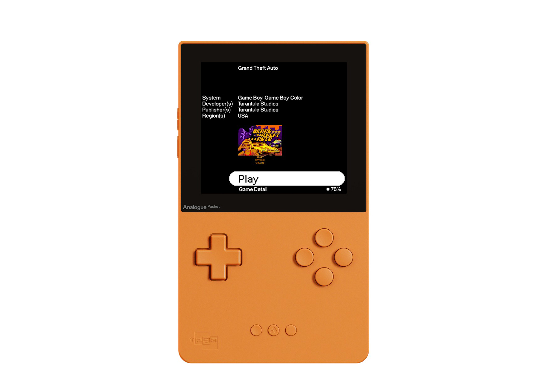 互換機Analogue Pocket アナログポケット コンソール オレンジ 新品