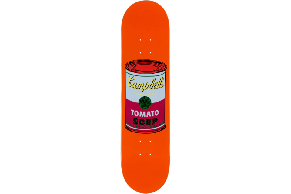 Andy Warhol Coloured Campbell's Soup Purple Skateboard Deck Orange