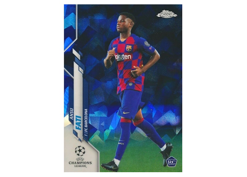 アンス ファティChrome rookie Refractor PSA 9 Ansu Fati 2019 Topps Chrome Champions League Sapphire Rookie #45