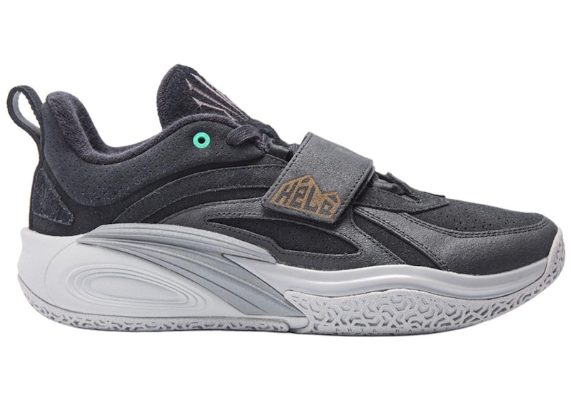 Pre-owned Anta Men's  Kai 1 Mountain Stone Sneakers In Black/grey/aqua In Multi
