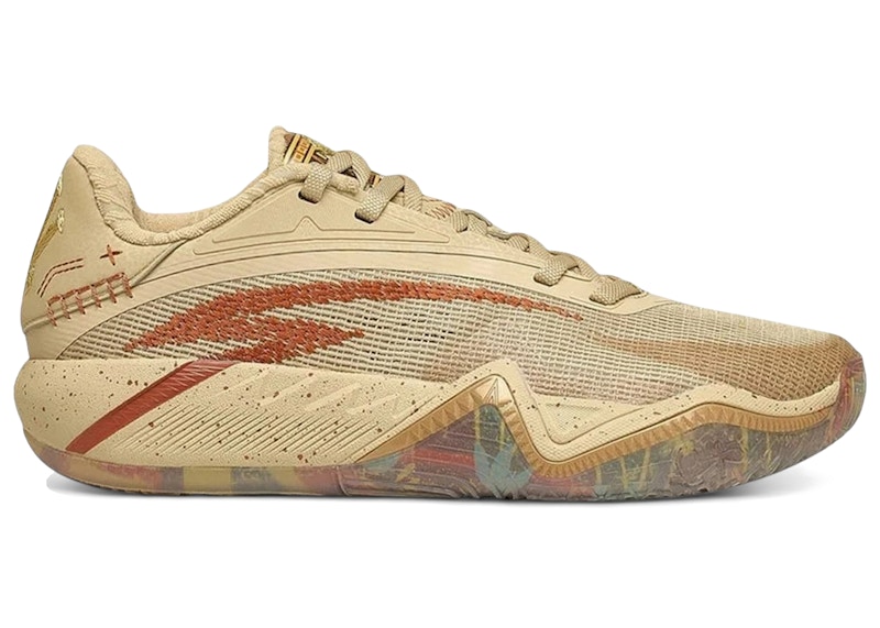 Men's Anta Kai 3 Mastery Sneakers in Tan/Clay/Gold